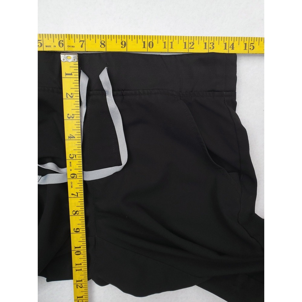 FIGS Zamora Jogger Scrub Pants Womens Small Black Drawstring Pocket Medical - Picture 10 of 13